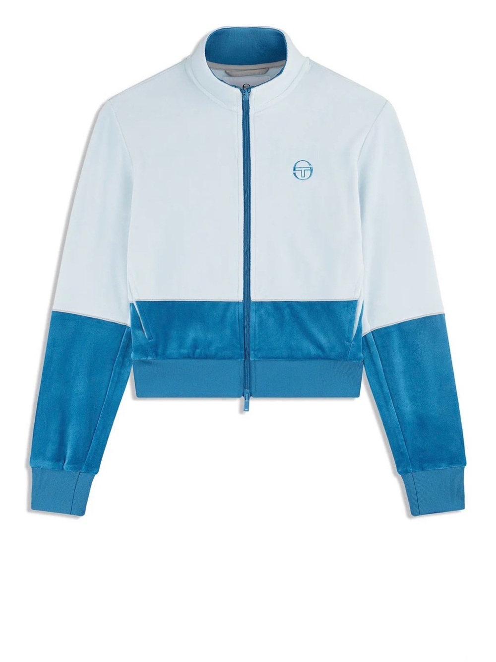 Sergio Tacchini Lina Velour Women's Track Jacket - baby blue